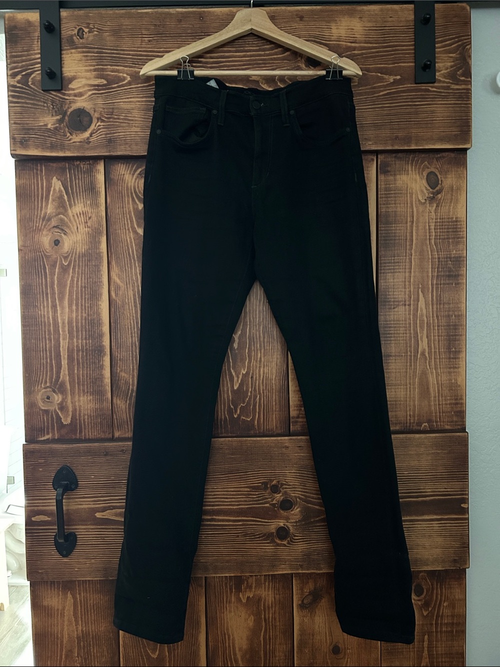 Classic Joe’s Black Straight-Leg Jeans